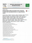 Research paper thumbnail of Epidemiologic profile of juvenile-onset compared to adult-onset spondyloarthritis in a large Brazilian cohort