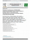 Research paper thumbnail of Avaliação do desempenho do BASDAI (Bath Ankylosing Spondylitis Disease Activity Index) numa coorte brasileira de 1.492 pacientes com espondiloartrites: dados do Registro Brasileiro de Espondiloartrites (RBE)