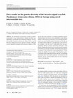 Research paper thumbnail of First results on the genetic diversity of the invasive signal crayfish Pacifastacus leniusculus (Dana, 1852) in Europe using novel microsatellite loci