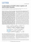 Research paper thumbnail of S-nitrosylation of NADPH oxidase regulates cell death in plant immunity