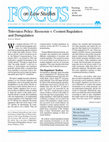 Research paper thumbnail of Television Policy: Economic V. Content Regulation and Deregulation