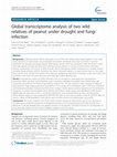 Research paper thumbnail of Global transcriptome analysis of two wild relatives of peanut under drought and fungi infection