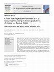 Research paper thumbnail of Genetic study of phenylthiocarbamide (PTC) taste perception among six human populations of Jammu and Kashmir (India) The Egyptian Journal of Medical Human Genetics