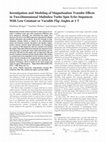 Research paper thumbnail of Investigation and modeling of magnetization transfer effects in two-dimensional multislice turbo spin echo sequences with low constant or variable flip angles at 3 T