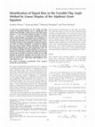 Research paper thumbnail of Identification of signal bias in the variable flip angle method by linear display of the algebraic ernst equation