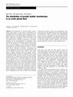 Research paper thumbnail of The distribution of juvenile benthic invertebrates in an Arctic glacial fjord