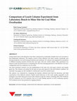 Research paper thumbnail of Scaling leach column experiment from laboratory bench to mine site for coal mine overburden