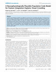 Research paper thumbnail of A neurophysiologically plausible population-code model for human contrast discrimination