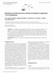 Research paper thumbnail of Synthesis and fluorescence studies of porphyrin appended 1,3,4-oxadiazoles