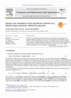 Research paper thumbnail of Almost sure instability of the equilibrium solution of a Milstein-type stochastic difference equation