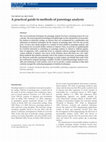 Research paper thumbnail of A practical guide to methods of parentage analysis