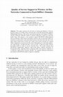 Research paper thumbnail of Quality of Service Support in Wireless Ad Hoc Networks Connected to Fixed DiffServ Domains