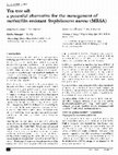 Research paper thumbnail of Tea tree oil: a potential alternative for the management of methicillin-resistant Staahvlococcus auvew (MRSA)