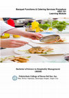 Research paper thumbnail of banquet functions & catering services procedures