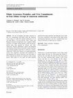 Research paper thumbnail of Ethnic Awareness, Prejudice, and Civic Commitments in Four Ethnic Groups of American Adolescents