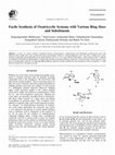 Research paper thumbnail of Facile Synthesis of Oxatricyclic Systems with Various Ring Sizes and Substituents