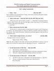 Research paper thumbnail of CS6304-Analog and Digital Communication Two marks questions and answers Unit I-Analog Communication 1. Define − Noise