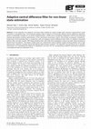 Research paper thumbnail of Adaptive central difference filter for non-linear state estimation