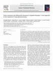 Research paper thumbnail of Driver mutations and differential sensitivity to targeted therapies: a new approach to the treatment of lung adenocarcinoma