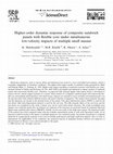 Research paper thumbnail of Higher-order dynamic response of composite sandwich panels with flexible core under simultaneous low-velocity impacts of multiple small masses