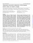 Research paper thumbnail of Abnormal associative plasticity of the human motor cortex in writer's cramp