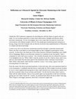 Research paper thumbnail of Reflections on A Research Agenda for Electronic Monitoring in the United States