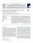 Research paper thumbnail of Characterization of drilling fluids filtration through integrated laboratory experiments and CFD modeling