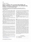 Research paper thumbnail of Balance Confidence Was Associated With Mobility and Balance Performance in Older People With Fall-Related Hip Fracture: A Cross-Sectional Study