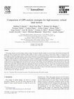 Research paper thumbnail of Comparison of GPS analysis strategies for high-accuracy vertical land motion