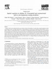 Research paper thumbnail of Spatial cognition in children. II. Visuospatial and constructional skills in developmental reading disability