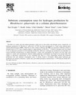 Research paper thumbnail of Substrate consumption rates for hydrogen production by Rhodobacter sphaeroides in a column photobioreactor