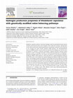 Research paper thumbnail of Hydrogen production properties of Rhodobacter capsulatus with genetically modified redox balancing pathways