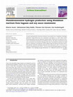 Research paper thumbnail of Photofermentative hydrogen production using dark fermentation effluent of sugar beet thick juice in outdoor conditions