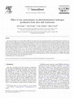 Research paper thumbnail of Effect of clay pretreatment on photofermentative hydrogen production from olive mill wastewater