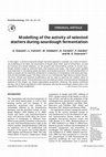 Research paper thumbnail of Modelling of the activity of selected starters during sourdough fermentation