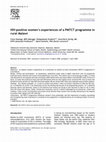 Research paper thumbnail of HIV-positive women's experiences of a PMTCT programme in rural Malawi