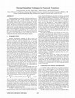 Research paper thumbnail of Thermal simulation techniques for nanoscale transistors