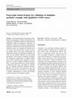 Research paper thumbnail of Fuzzy-logic based strategy for validation of multiplex methods: example with qualitative GMO assays