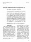 Research paper thumbnail of Solid-State Reactions between Cu(Ni) Alloys and Sn