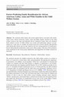 Research paper thumbnail of Factors Predicting Family Reunification for African American, Latino, Asian and White Families in the Child Welfare System