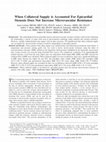 Research paper thumbnail of When collateral supply is accounted for epicardial stenosis does not increase microvascular resistance