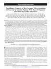 Research paper thumbnail of Vasodilatory capacity of the coronary microcirculation is preserved in selected patients with non-ST-segment-elevation myocardial infarction