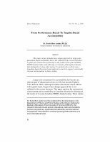 Research paper thumbnail of From performance-based to inquiry-based accountability