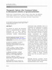 Research paper thumbnail of Therapeutic Options After Treatment Failure in Rheumatoid Arthritis or Spondyloarthritides