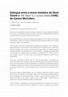 Research paper thumbnail of Diálogos entre a teoria mimética de René Girard e The Heart is a Lonely Hunter (1940) de Carson McCullers