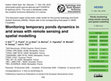 Research paper thumbnail of Monitoring temporary ponds dynamics in arid areas with remote sensing and spatial modelling