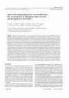 Research paper thumbnail of Effect of increasing progesterone concentration from Day 3 of pregnancy on subsequent embryo survival and development in beef heifers