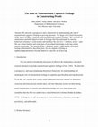 Research paper thumbnail of The Role of Nonemotional Cognitive Feelings in Constructing Proofs, Proceedings of the 11th Annual Conference on Research in Undergraduate Mathematics Education, 2008.