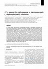 Research paper thumbnail of PC12 neuron-like cell response to electrospun poly( 3-hydroxybutyrate) substrates