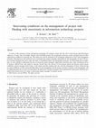 Research paper thumbnail of Intervening conditions on the management of project risk: Dealing with uncertainty in information technology projects